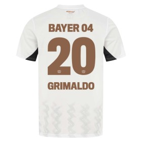 Jalkapallo Pelipaidat/Peliasut Bayer 04 Leverkusen Alejandro Grimaldo 20 Vieraspelipaita 2024-25